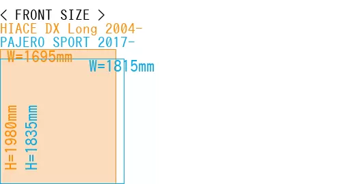#HIACE DX Long 2004- + PAJERO SPORT 2017-